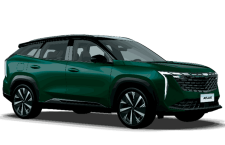 Geely Atlas Новый зеленый